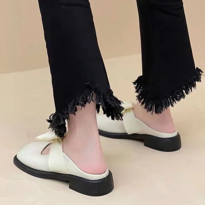 Dép Mũi Vuông Thiết Kế Mới Đáng Yêu Thời Trang Dễ Phối Đồ Dễ