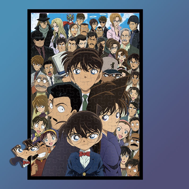 Bộ Đồ Chơi Xếp Hình 300 / 520 / 1 / 000 Mảnh Hình Thám Tử conan Bằng Gỗ