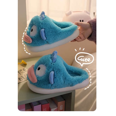 Hoạt Hình Dép cotton Đế Dày Ấm Áp Xinh Xắn Dành Cho Nữ
