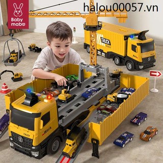 Xe cần cẩu đồ chơi bằng hợp kim cho bé trai