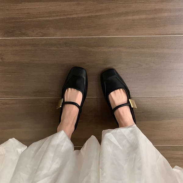 Giày Da Cao Cấp Phong Cách Pháp Thời Trang Mùa Thu Cho Nữ