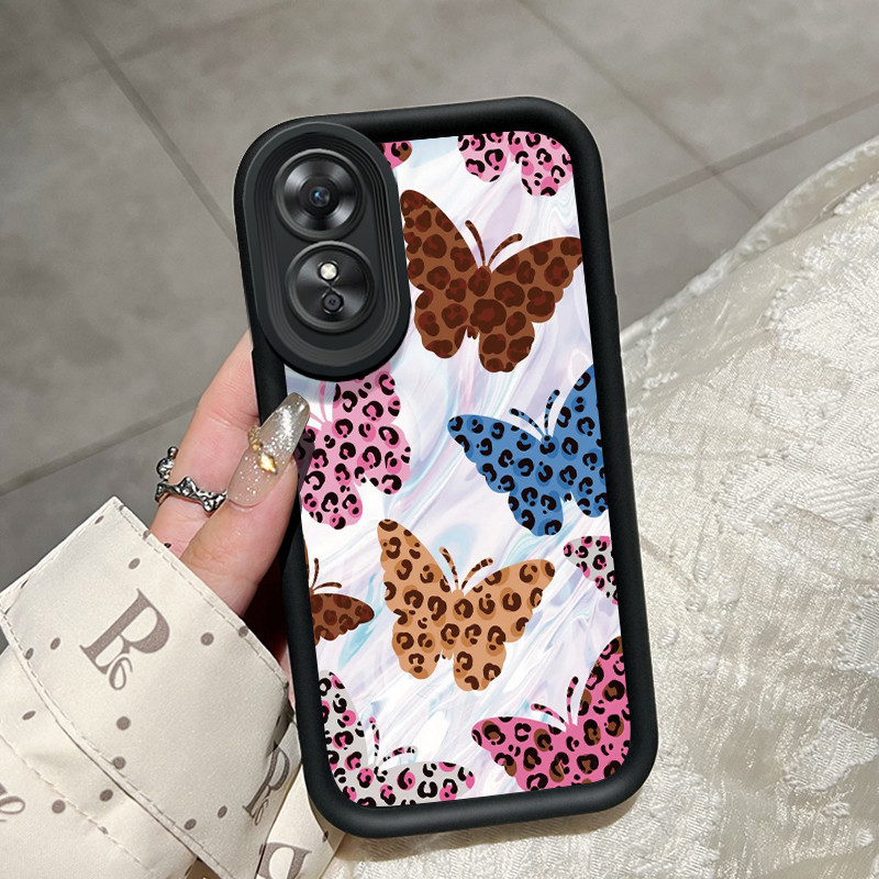 Ốp Lưng Cho OPPO A18 A38 A2x Vỏ Bảo Vệ Bướm Đẹp