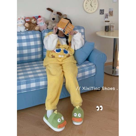 Dép Bông Đi Trong Nhà Chống Trượt Kiểu Dáng Dễ Thương Cho Nữ