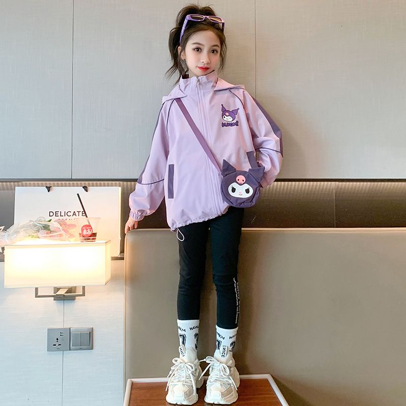 Áo Khoác Có Mũ Trùm Phong Cách Mới Mùa Xuân Thu 2023 Cho Bé Gái