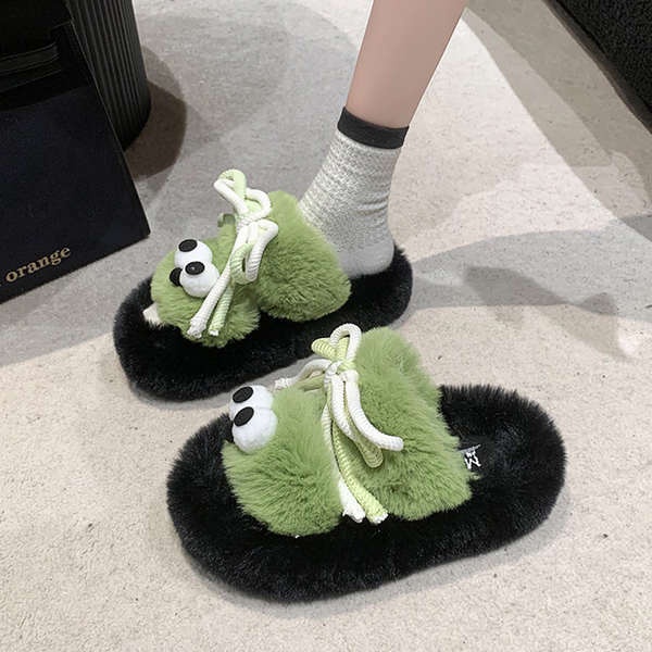 Dễ Thương Dép Lông Xù Kiểu Hoạt Hình Đáng Yêu Thời Trang 2023