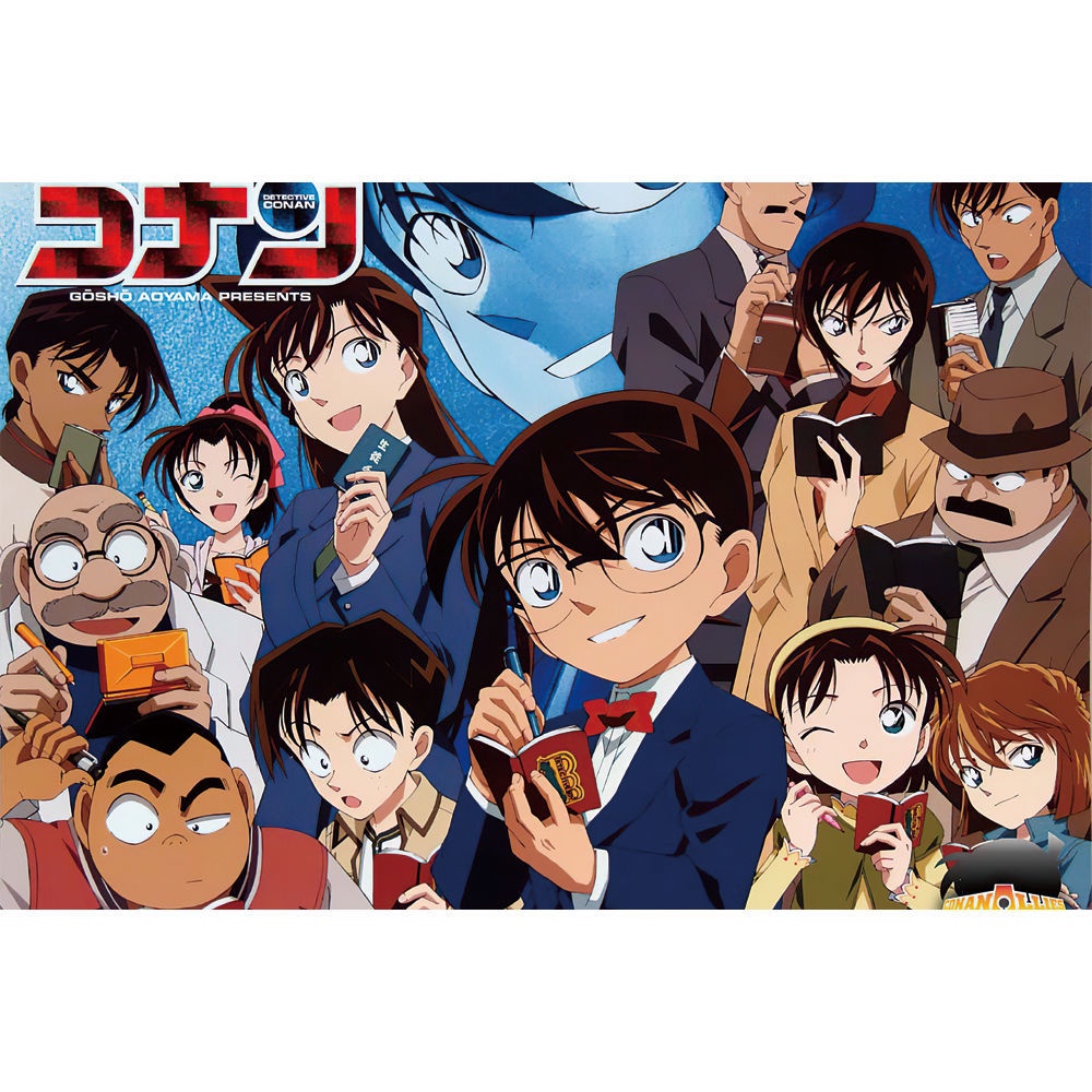 Bộ Đồ Chơi Xếp Hình 300 / 520 / 1 / 000 Mảnh Hình Thám Tử conan Bằng Gỗ