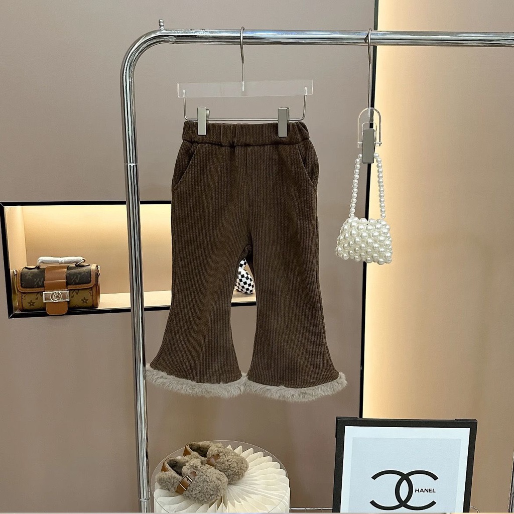 Set Áo Len Không Tay + Quần Dài Phong Cách Hàn Quốc Thời Trang Thu Đông Cho Bé Gái se