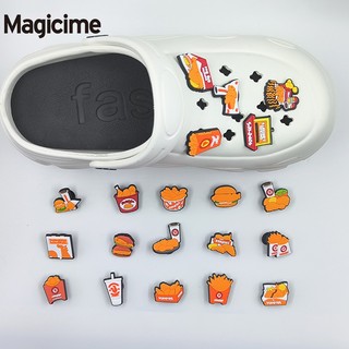 Magicime Khóa Hình Đôi Giày Ma Thuật Họa Tiết Hoa Dễ Thương Cho Bé