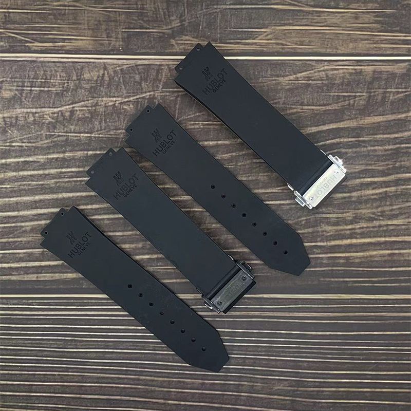 10/2✈Phù Hợp Dây Đeo Cao Su Silicon Mềm Màu Trơn 25 * 17mm Cho Đồng Hồ Đeo Tay Thông Minh hublot Bigbang