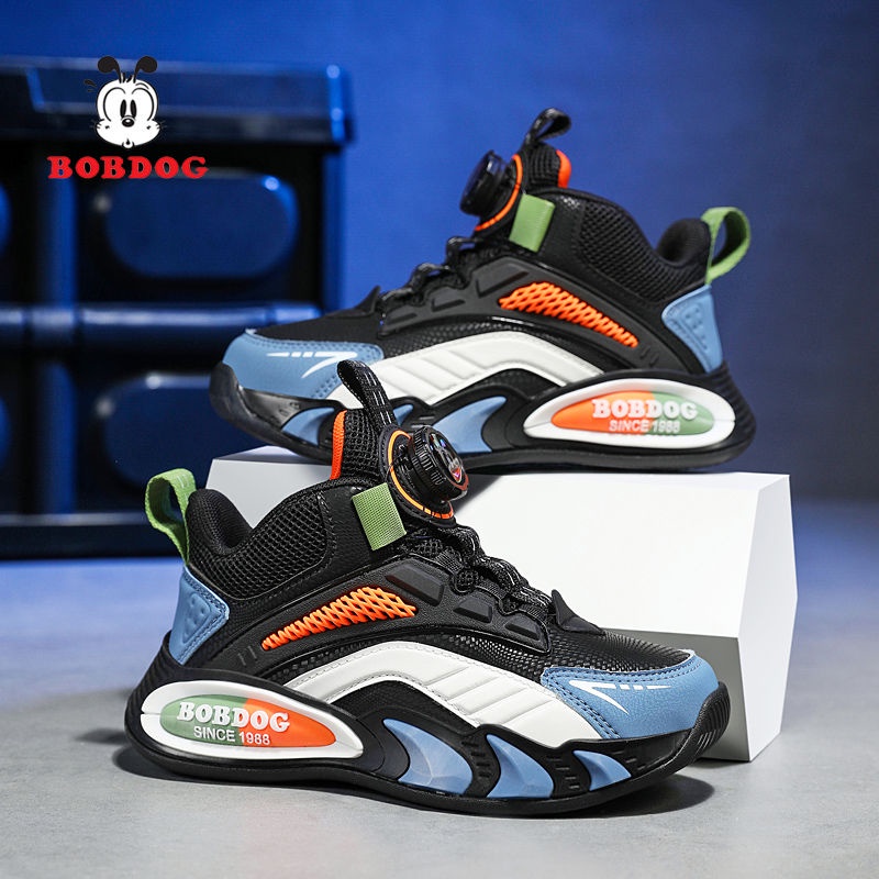Babudou Giày Thể Thao Da Đế Mềm Chống Trượt Chống Thấm Nước Thời Trang Thu Đông 2023 Cho Bé Trai