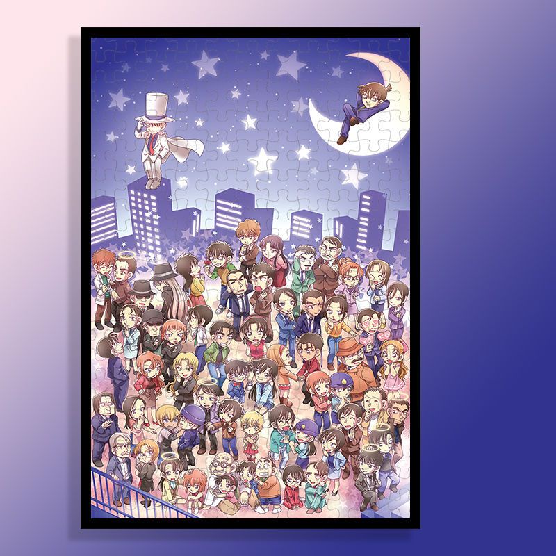 Bộ Đồ Chơi Xếp Hình 300 / 520 / 1 / 000 Mảnh Hình Thám Tử conan Bằng Gỗ