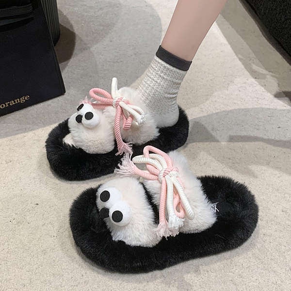 Dễ Thương Dép Lông Xù Kiểu Hoạt Hình Đáng Yêu Thời Trang 2023