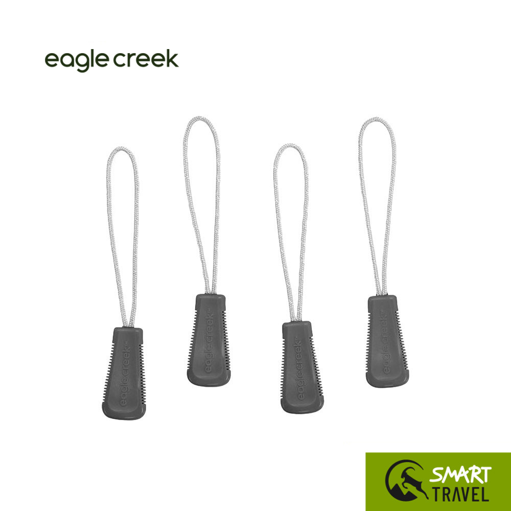 EAGLE CREEK REFLECTIVE ZIPPER PULL BỘ Túi Vòng Phụ Kiện Màu GRAPHITE