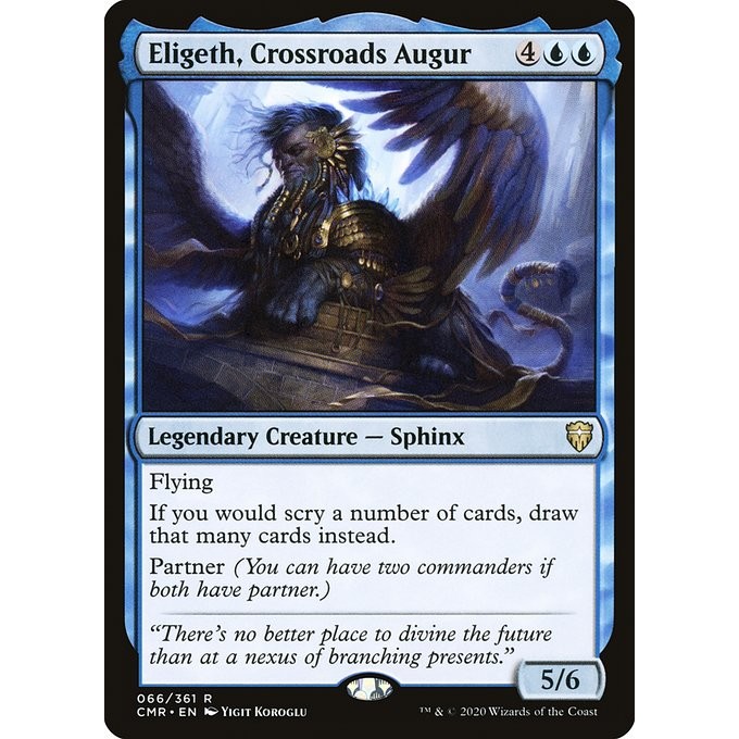 [Commander Legends] - [CMR] - (R) - [Eligeth, Crossroads Augur] - [2020]