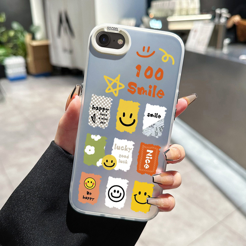 Ốp Lưng Cho iPhone 6 Plus 6s 7 8 SE 2020 X Xr Xs Max Điện Thoại Emoji Mặt Cười