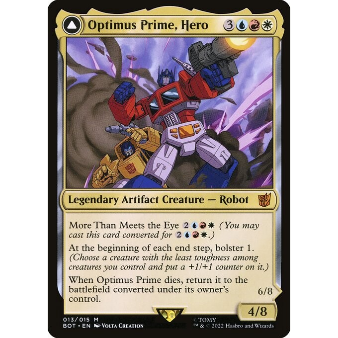 [Transformers] - [BOT] - (M) - [Optimus Prime, Hero / / Optimus Prime, Autobot Leader] - [2022]