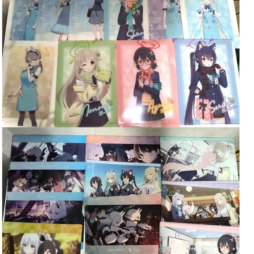 Blue Archive x LAWSON A4 Nhân vật tập tin được cấp phép riêng biệt (Trò chơi Nexon)