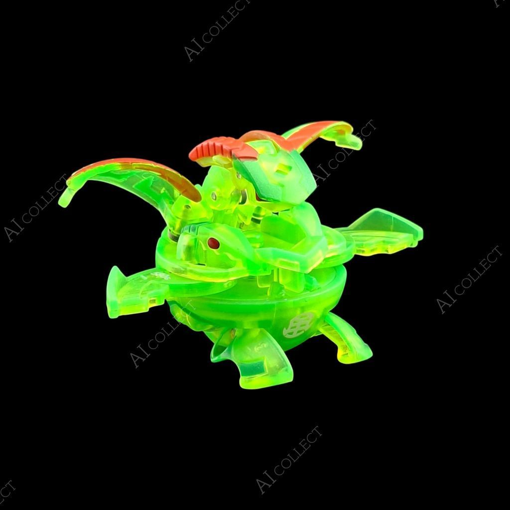 BAKUGAN PECIVAL Xanh trong suốt không thể xoay [B2 32mm.] Hàng cũ