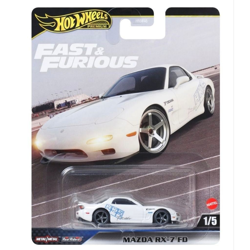 Hot wheels premium 2025 mazda rx7 fd / Bụng Thép / Cao Su / Tỉ Lệ 1: 64
