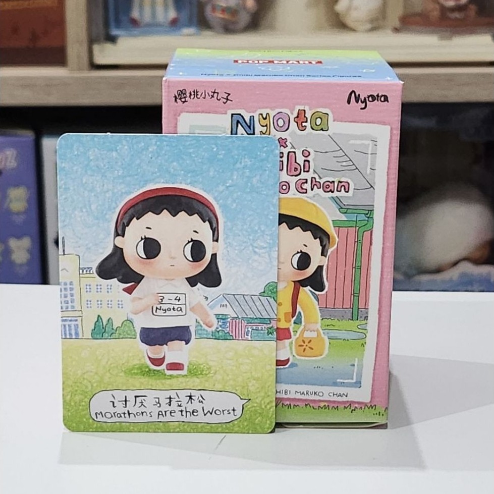 POPMART Nyota x Chibi Maruko Chan x Maruko-Chan [Marathon là tồi tệ nhất] Kiểm tra​Thẻ​** ​