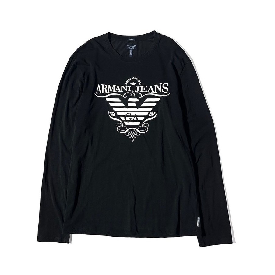 [ARMANI] Logo gốc chàm L / S- Đen