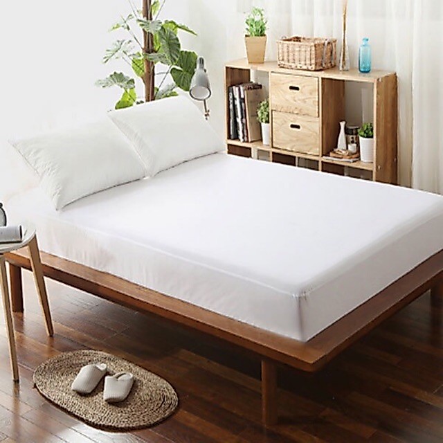 1 Ga Trải Giường Vải Cotton Trắng 1 Dệt 220 Sợi Khách Sạn Cấp 1 Trơn 220 Số Sợi