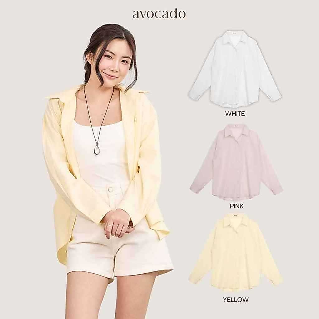 Áo sơ mi mỏng bơ-Noma Vải Cotton ngoại cỡ không nóng