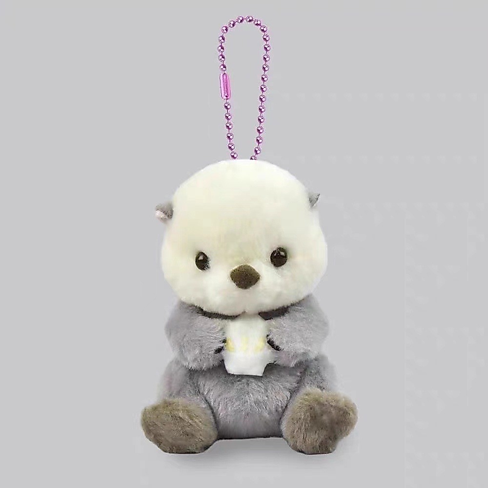 Nhật Bản Đơn Phong Cách Mới Amuse Màu Xám Ôm Vỏ Biển Nhỏ Otter Dễ Thương Sang Trọng Động Vật Đồ Tran