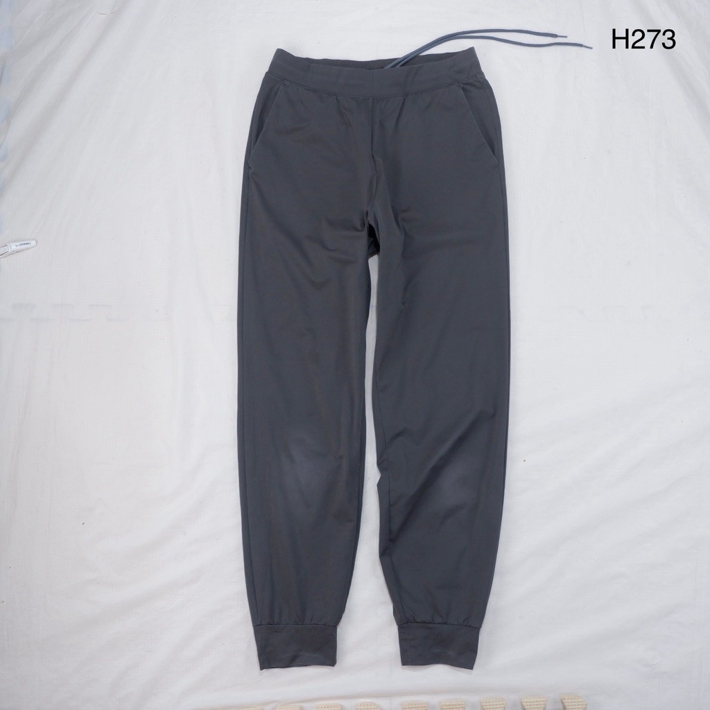 H273 Uniqlo AIRism Quần thể thao dài nữ Size Xám S Eo 24-28 Hông 36 Chiều dài 36 inch