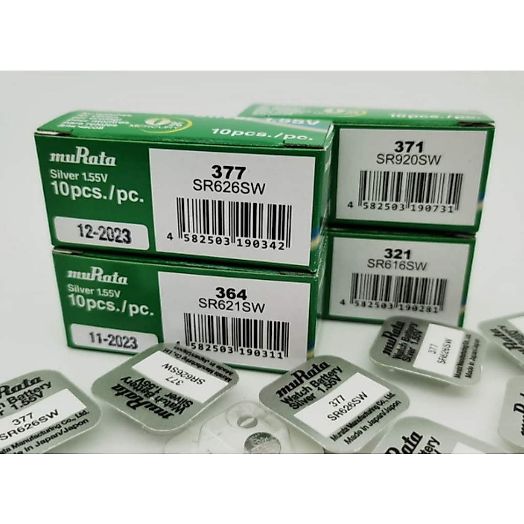 Pin đồng hồ Murata 321 / 371 / 315 / 317 / 337 / 362 / 379 / 394 / 395 / 397quartz pin nút đồng hồ
