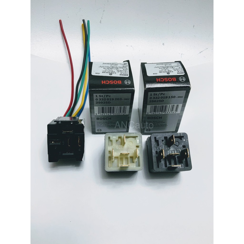 Chính Hãng BOSCH RELAY 12V 24V 5 Chân Tín Hiệu Trễ 24V 5 Chân 24V 24V B
