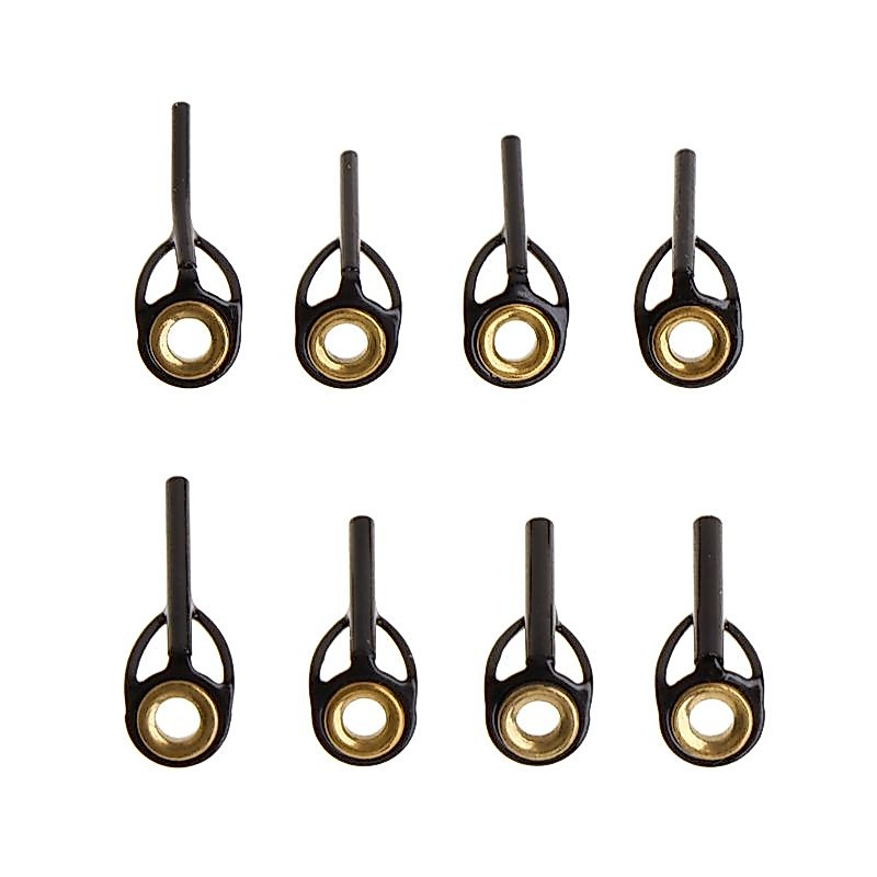 TO Fishing Rod Guide Ring Line Tip 0 9mm-1 6mm Thép không gỉ DIY Eye Rings Po