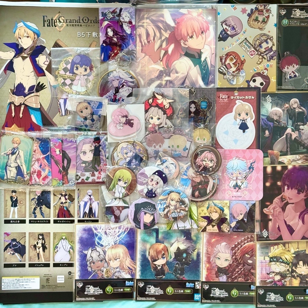 Authentic Collected Fate series Grand Order Type-Moon Gilgamesh FGO Sabre Anime Trâm cài