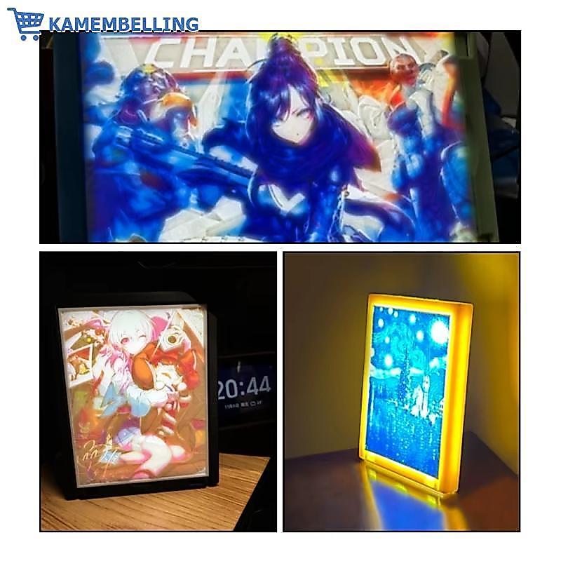 Kame 1 Bộ PLA Basic Lithophane Bundle 3D In Lithophane Ảnh Cho Bambu Lab Lithophane Led Panel CMYK I