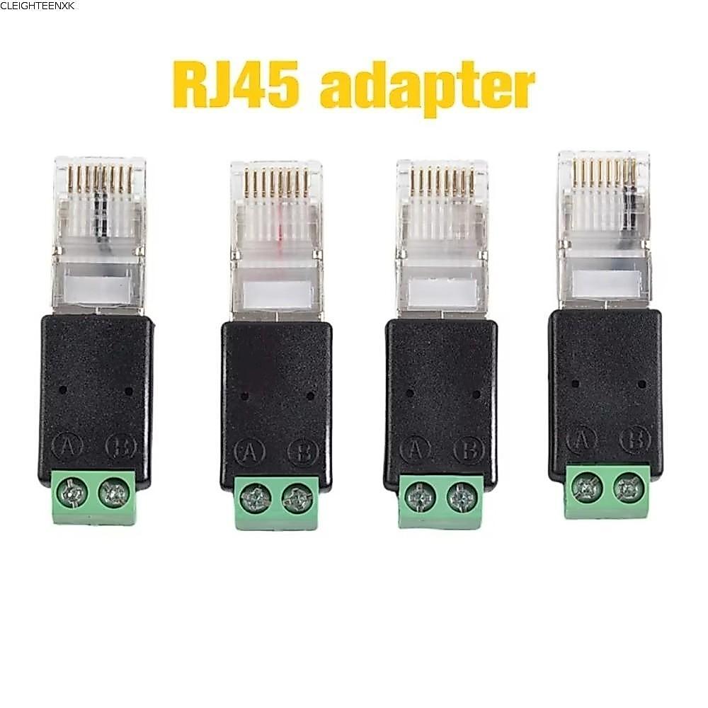 Bộ chuyển đổi đầu cuối RJ45 CLEIGHTEEN8H, Đầu nối đầu cuối 2PIN RJ45 Nam RJ45 Bộ chuyển đổi RJ45 san