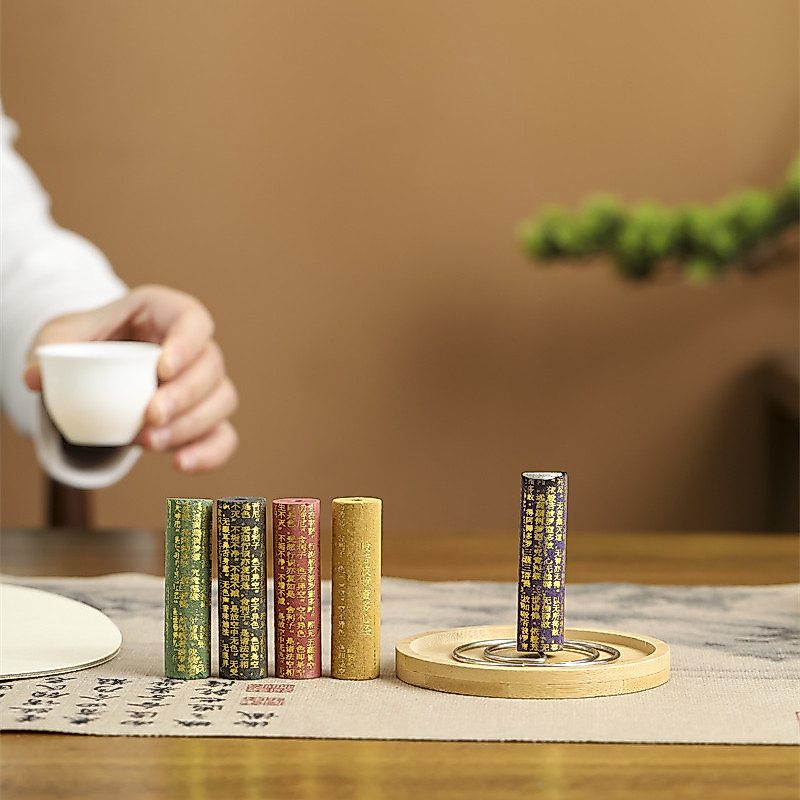 New home fragrance incense in a pouch, portable indoor fragrance, cylindrical shape, suitable for ho
