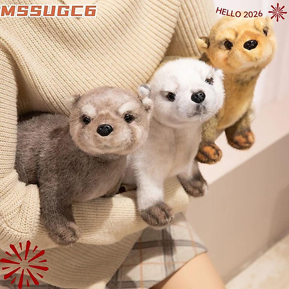 IMSSUG Otter Doll, Búp bê sang trọng Otter 38CM, Tư thế nằm dễ thương Mô phỏng Otter Thú nhồi bông T