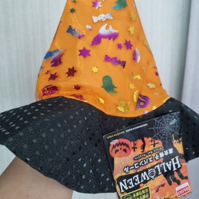 Nhà máy Chacha: Mũ phù thủy mới Little Ghost dành cho trẻ em được trang trí bằng kim sa Nó là một ph