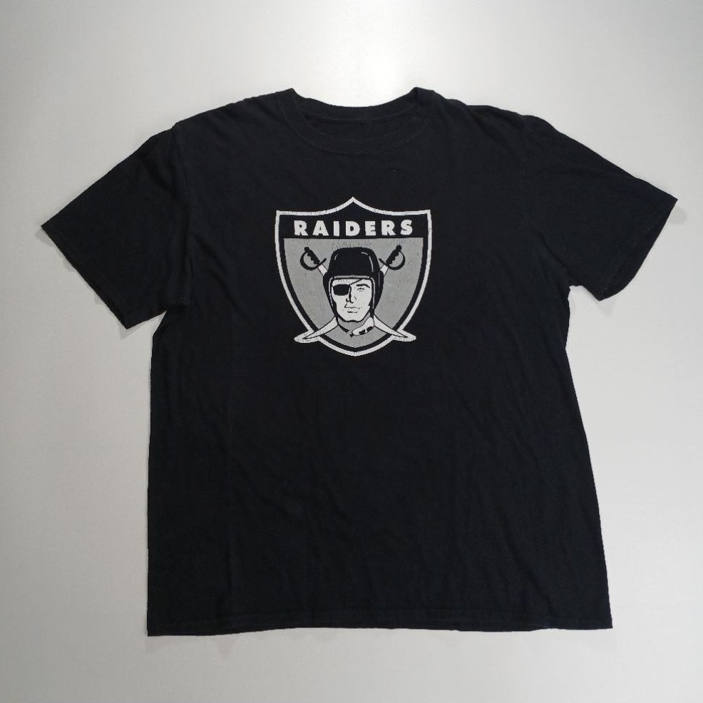 Áo thun Oakland Raiders Size Đen L Ngực 44 Chiều Dài 27 Inch