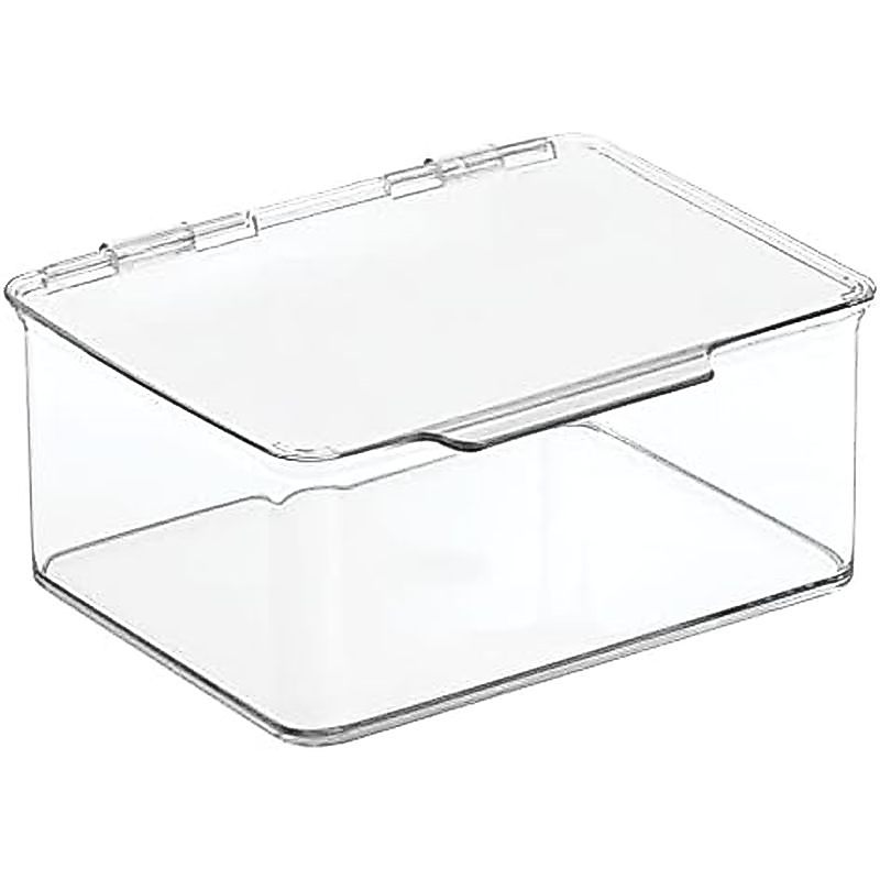 Hộp đựng đồ chơi và hộp đựng đồ chơi bằng nhựa MDesign có nắp bản lề cho kệ hoặc đồ chơi, giữ đồ chơ