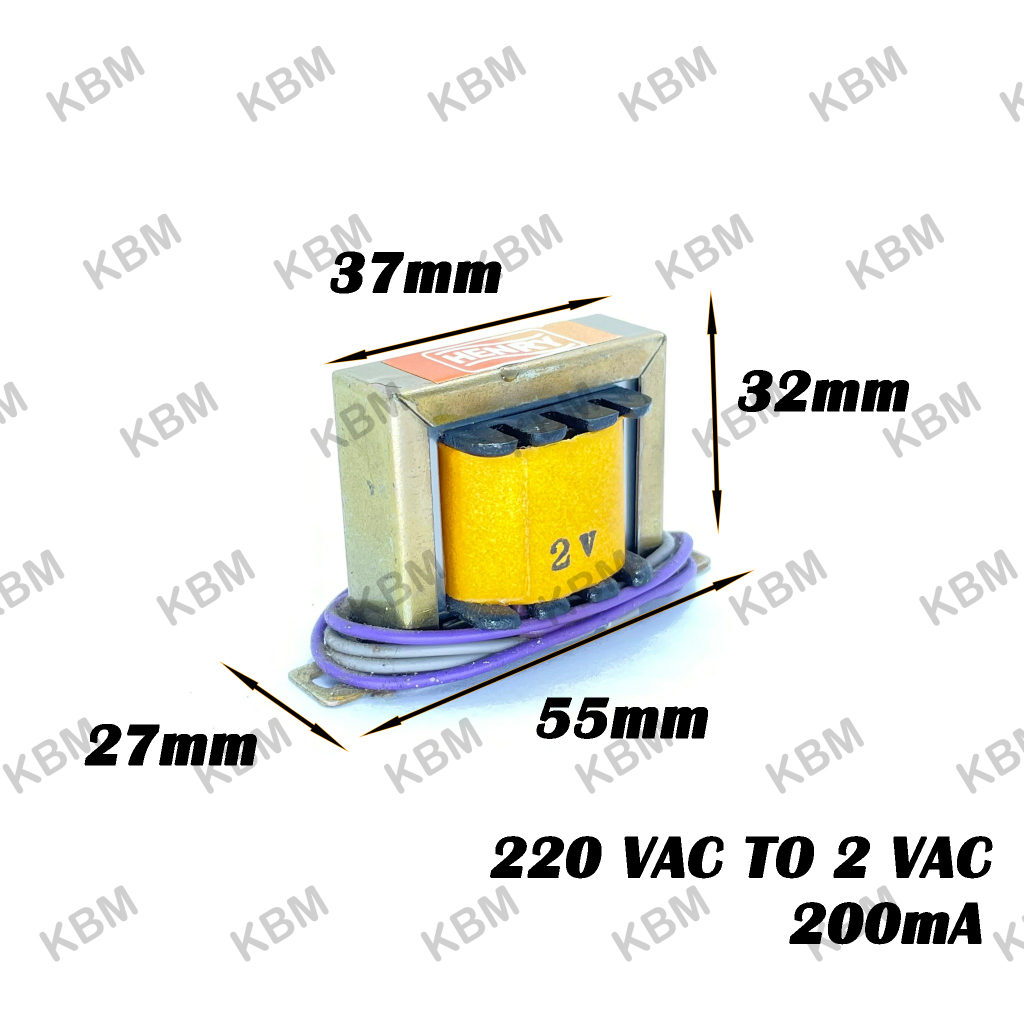 Đầu vào biến áp 220VAC Đầu ra 2VAC 6VAC 15VAC 50-0-15VAC 18VAC 24VAC 200mA