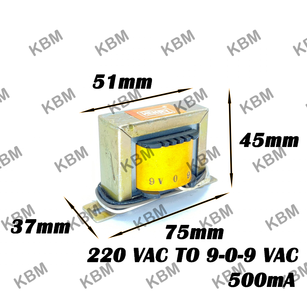 Đầu vào biến áp 220VAC Đầu ra 9-0-9VAC 12VAC 15VAC 18VAC 18-0-18VAC 22VAC 24VAC 42-0-24VAC 110VAC 50