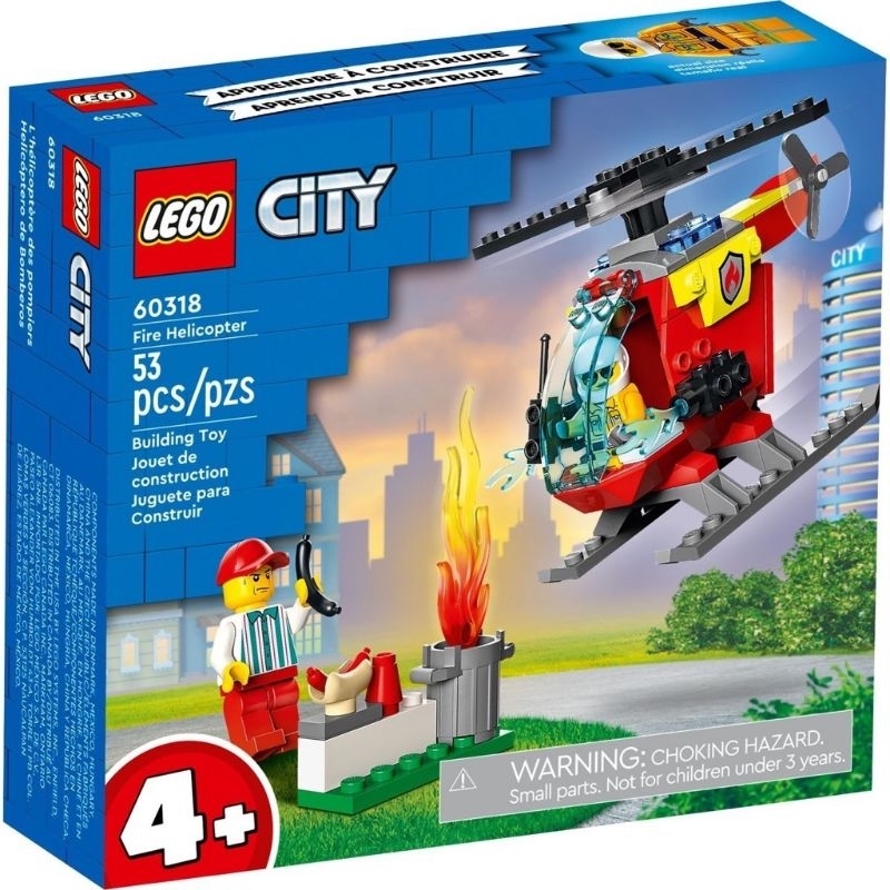Máy bay trực thăng cứu hỏa LEGO City 60318