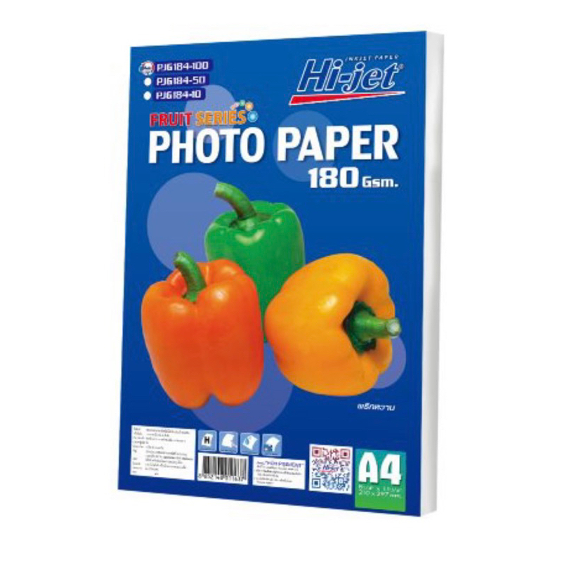 Hi-jet Photo Paper Oily Skin Inkjet Fruit Series Glossy 180 Gram A4 100 tờ