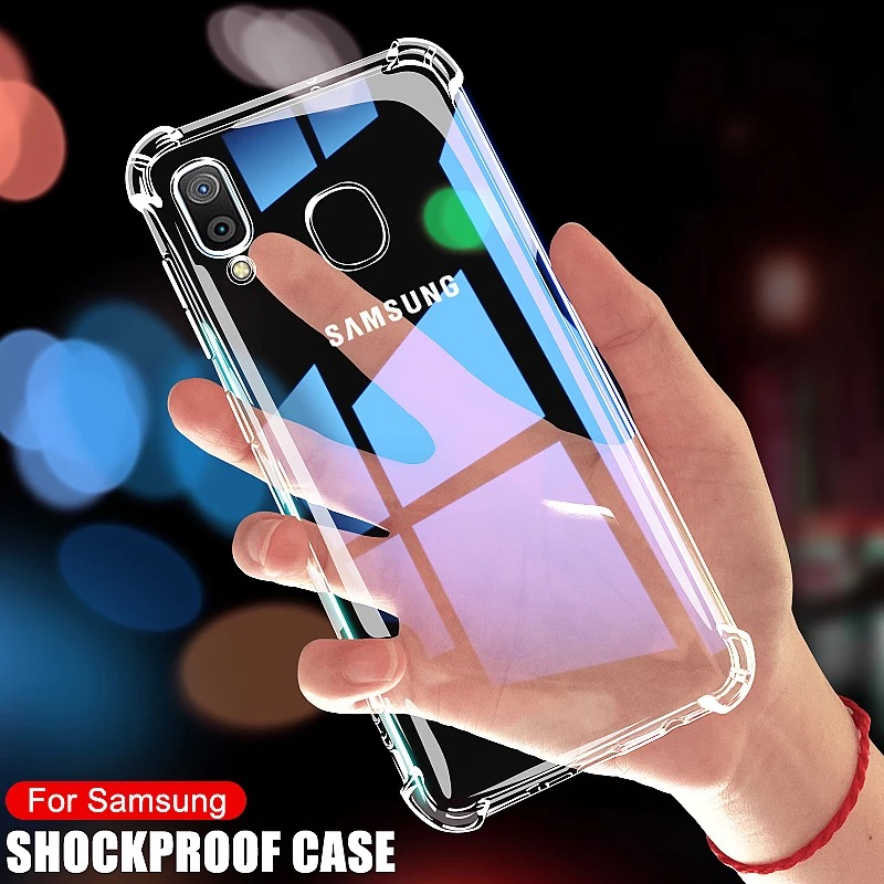 [Ốp lưng trong suốt] Ốp lưng Samsung galaxy A20 / A30 Điện thoại di động trong suốt chống sốc A20 / 