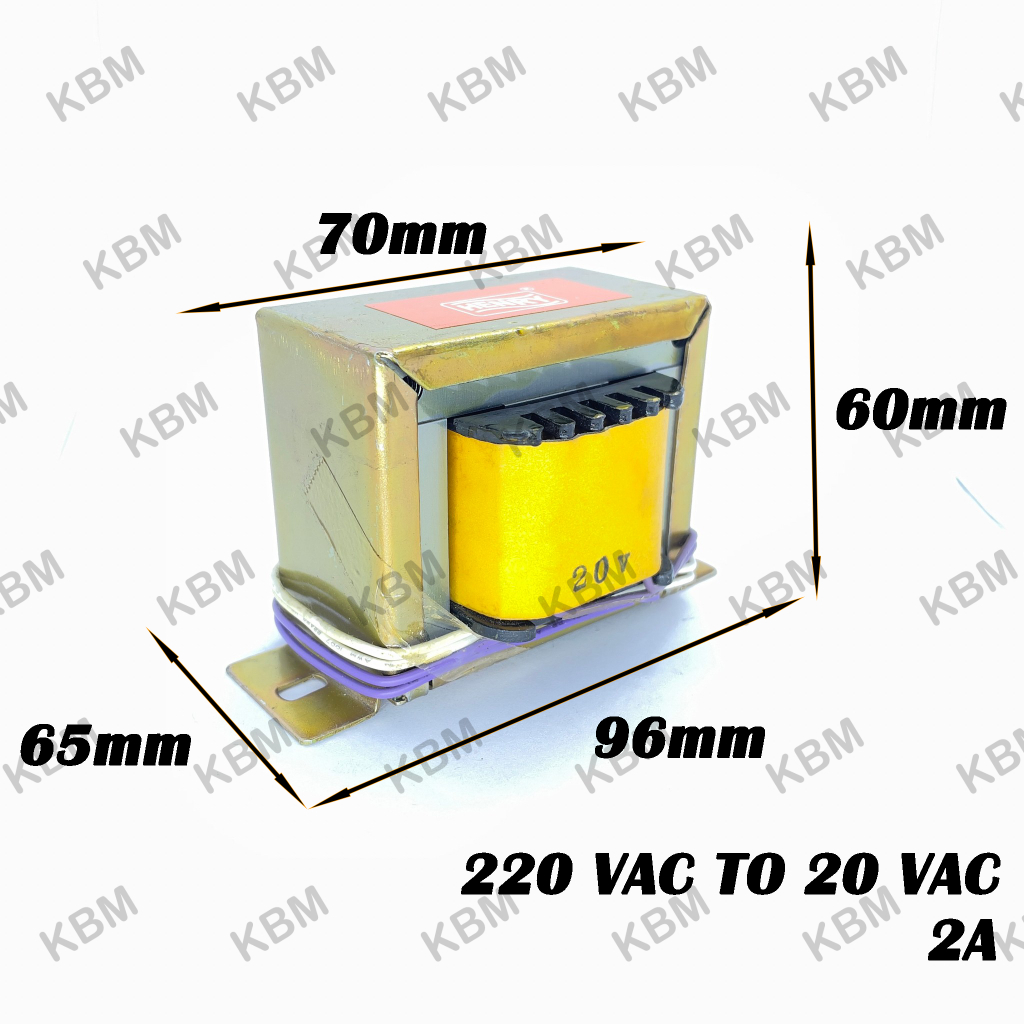 Đầu vào biến áp 220VAC Đầu ra 20VAC 20-0-20VAC 22VAC 22-0-22VAC 24VAC 42-0-24VAC 25VAC 255--25VAC 2A
