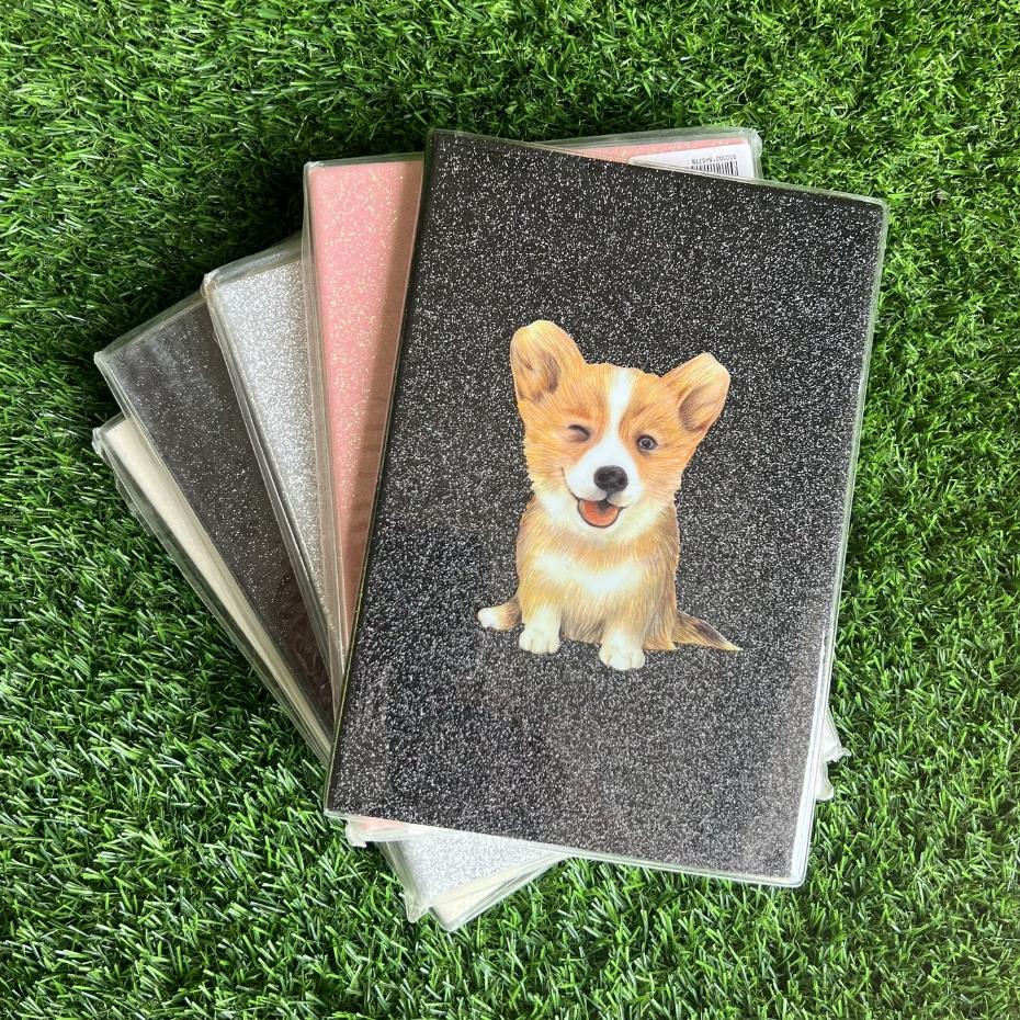 A5 Notebook Glitter Cover Dễ Thương Nhiều Kiểu Size 75 Gram 200 Trang