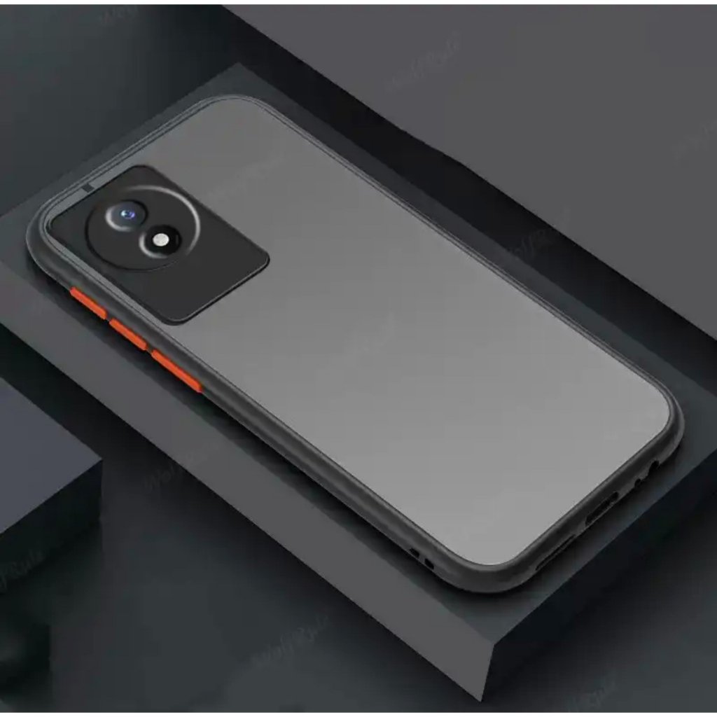 Ốp điện thoại VIVO Y02 Color Edge Matte Button Chống sốc Y02