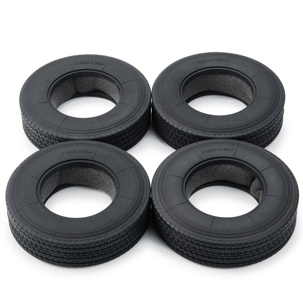1: 14 Tamiya Bánh Xe Cao Su Lốp 22 Mm Cho 1 / 14 RC Tamiya Trailer Xe Kéo Xe Tải RC Xe Bánh Xe Phần