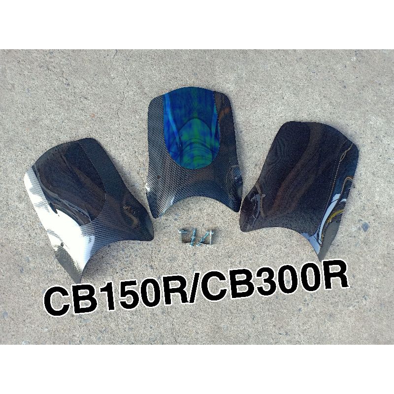 Kính chắn gió phía trước Acrylic trang trí Honda CB150R CB300R Làm việc với giá đỡ gắn sẵn sàng lắp 